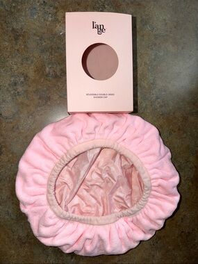 Lange Reversible Pink Double-Sided Shower Cap